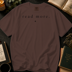 Read More T-Shirt: Minimalist Book Lover in Espresso - Comfort Colors® T-Shirt