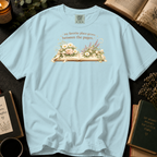 My Favorite Place Grows Between the Pages T-Shirt: Floral Open Book in Island Reef - Comfort Colors® T-Shirt