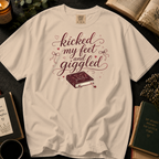 Kicked My Feet and Giggled T-Shirt: Romance Book in Ivory - Comfort Colors® T-Shirt
