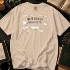 Hot Girls Annotate T-Shirt: Highlighters and Tabs in Ivory - Comfort Colors® T-Shirt