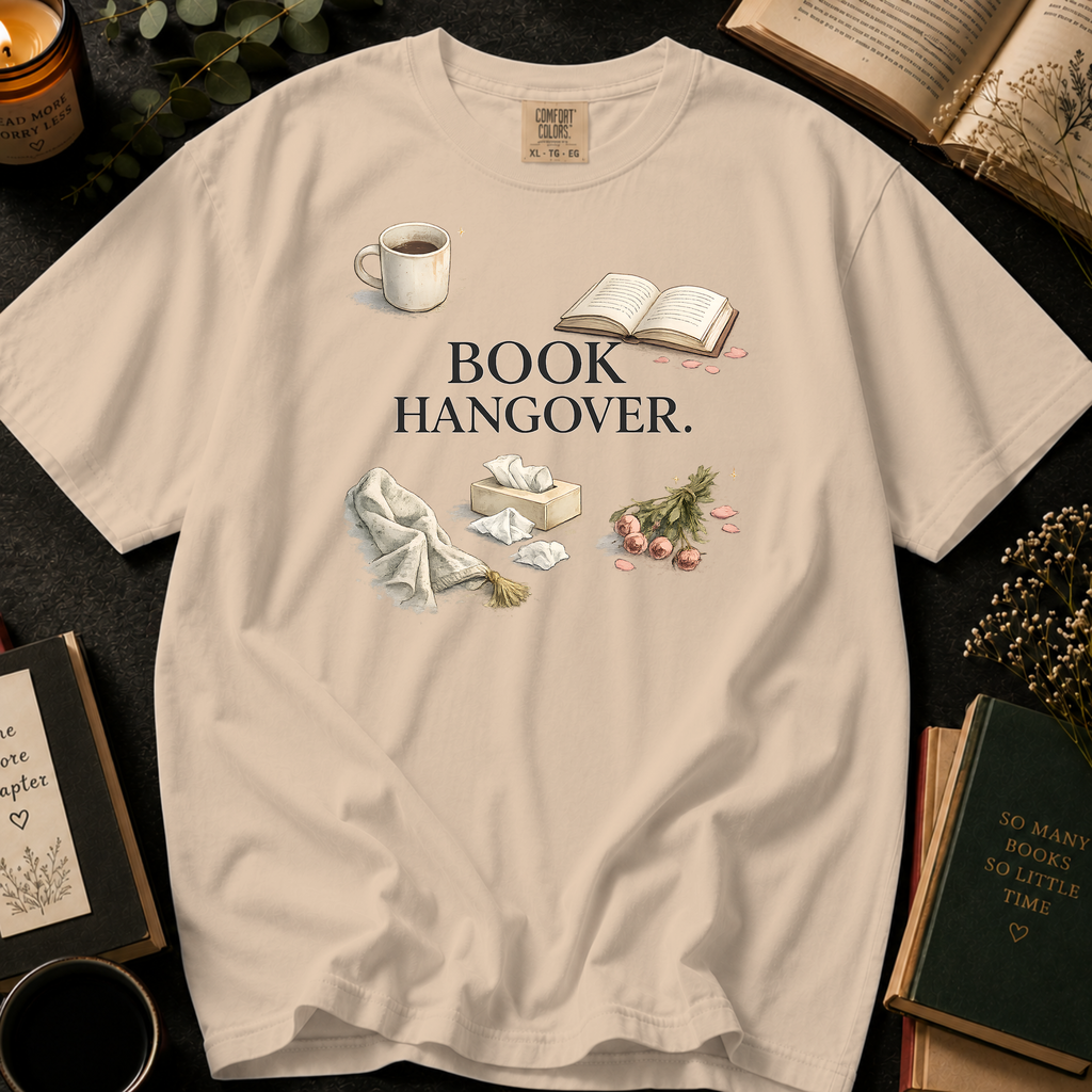 Book Hangover T-Shirt: Cozy Morning After in Ivory - Comfort Colors® T-Shirt