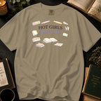 Hot Girls Annotate T-Shirt: Highlighters and Tabs in Khaki - Comfort Colors® T-Shirt