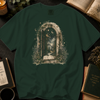 Through the Pages T-Shirt: Enchanted Archway Book Portal in Moss - Comfort Colors® T-Shirt
