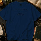 I Tried To Form A Gang T-Shirt: Sketched Book and Glasses in Navy - Comfort Colors® T-Shirt