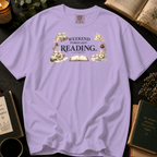Weekend Forecast Reading T-Shirt: Book Lover in Orchid - Comfort Colors® T-Shirt