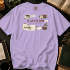 I Can Fix Him T-Shirt: With Character Development Vintage in Orchid - Comfort Colors® T-Shirt