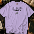 Enemies Today Married By The Epilogue T-Shirt: Enemies To Lovers Trope in Orchid - Comfort Colors® T-Shirt