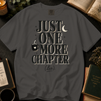 Just One More Chapter (Lie) T-Shirt: Coffee and Moon Book Lover in Pepper - Comfort Colors® T-Shirt