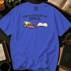 Add A Little Bit Of Spice T-Shirt: Cinnamon and Chili Book in Periwinkle - Comfort Colors® T-Shirt