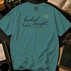 Booked Tonight T-Shirt: Cozy Evening Reading in Seafoam - Comfort Colors® T-Shirt