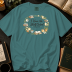 I Have No Shelf Control T-Shirt: Cozy Wreath in Seafoam - Comfort Colors® T-Shirt