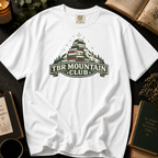 TBR Mountain Club T-Shirt: Book Stack Mountain in White - Comfort Colors® T-Shirt