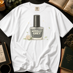 Morally Grey Nail Polish T-Shirt: Vintage Bottle in White - Comfort Colors® T-Shirt