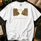 I Love Long Walks Down The Book Aisles T-Shirt: Cozy Library in White - Comfort Colors® T-Shirt