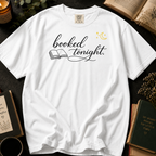 Booked Tonight T-Shirt: Cozy Evening Reading in White - Comfort Colors® T-Shirt