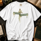 Book Boyfriend Way and Romance Reader Ave T-Shirt: Vintage Street Sign in White - Comfort Colors® T-Shirt
