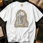 Through the Pages T-Shirt: Enchanted Archway Book Portal in White - Comfort Colors® T-Shirt
