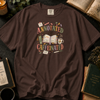 Annotated & Caffeinated T-Shirt in Espresso, Between the Pages