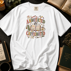 Annotated & Caffeinated T-Shirt in White, Between the Pages