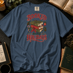 Booked for the Holidays T-Shirt in Denim, Between the Pages