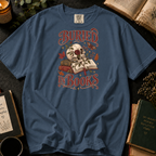 Buried in Books T-Shirt in Denim, Between the Pages