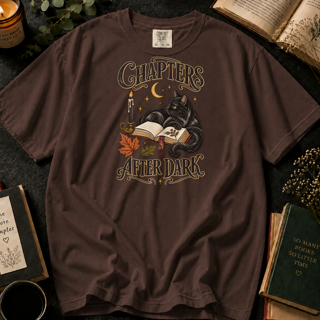 Chapters After Dark T-Shirt in Espresso, Between the Pages