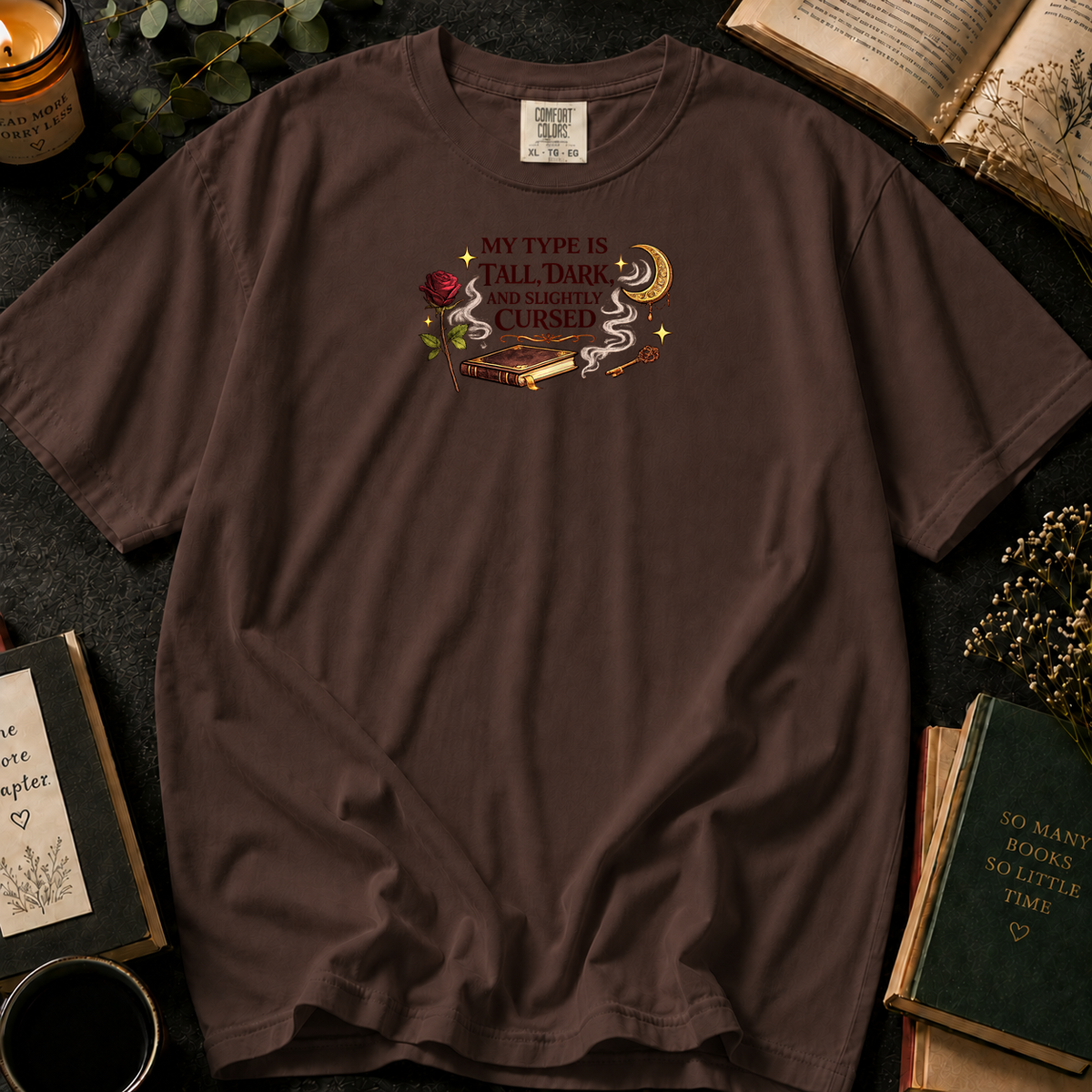Dark Reader T-Shirt in Espresso, Between the Pages