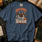 Dark Tales Reader T-Shirt in Denim, Between the Pages