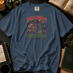 Dead Inside, Festive Outside T-Shirt in Denim, Between the Pages