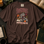 Emotionally Attached to Fictional Men T-Shirt in Espresso, Between the Pages