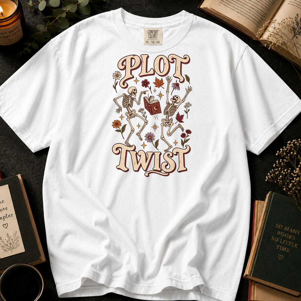Endless Pages T-Shirt in White, Between the Pages