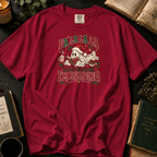 Fa La La La, Leave Me Alone I'm Reading T-Shirt in Crimson, Between the Pages