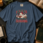 Fa La La La, Leave Me Alone I'm Reading T-Shirt in Denim, Between the Pages