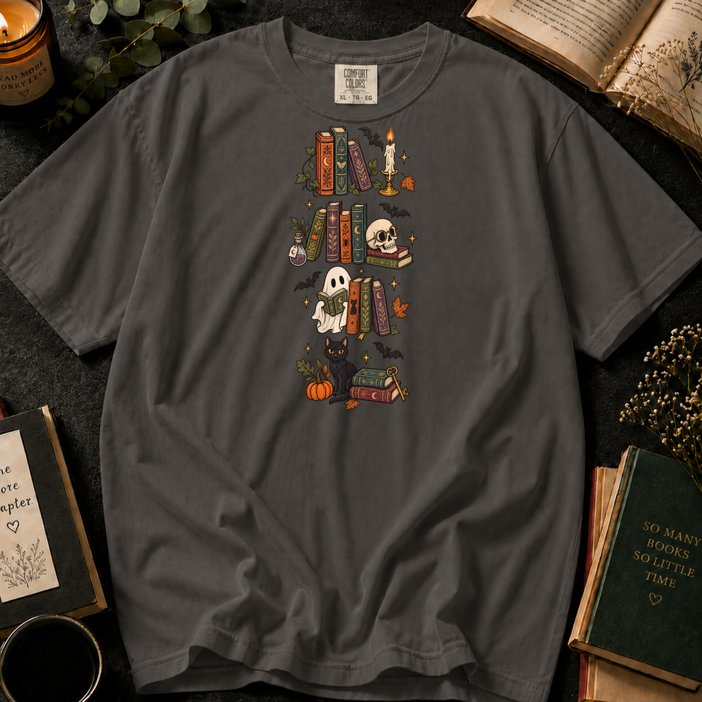 Fiction Feels T-Shirt in Pepper, Between the Pages