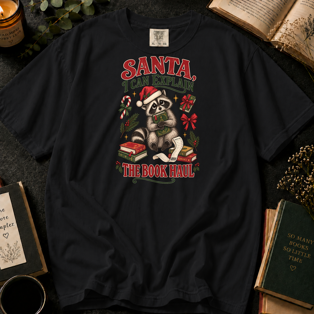 Fiction Junkie T-Shirt in Black, Between the Pages