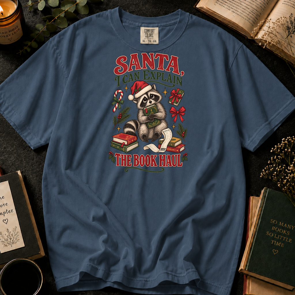 Fiction Junkie T-Shirt in Denim, Between the Pages
