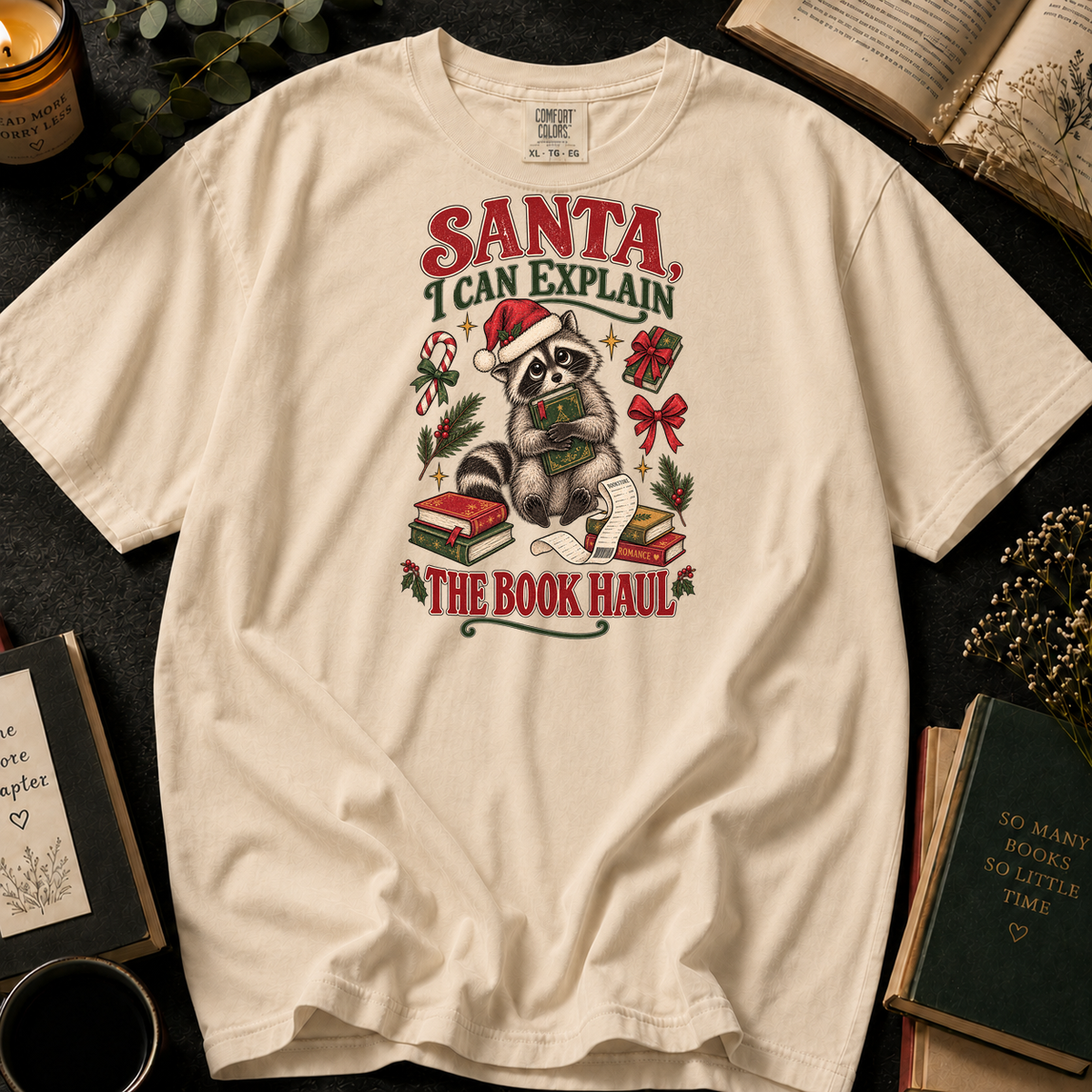 Fiction Junkie T-Shirt in Ivory, Between the Pages