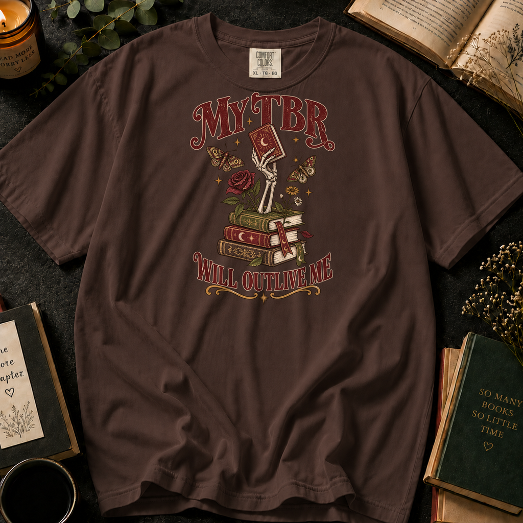 Forever Reading T-Shirt in Espresso, Between the Pages