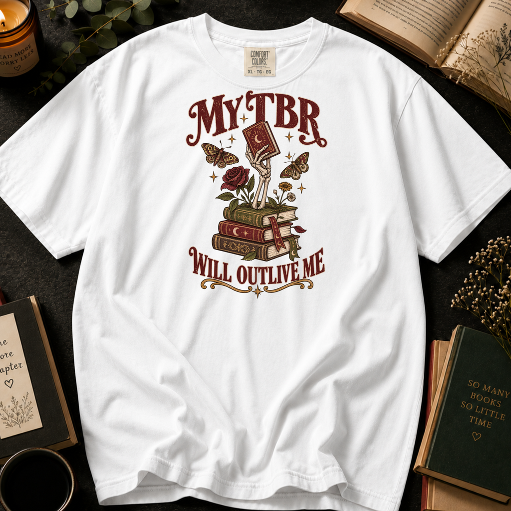 Forever Reading T-Shirt in White, Between the Pages