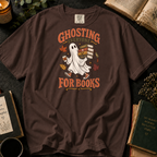 Ghosting Everyone for Books T-Shirt in Espresso, Between the Pages