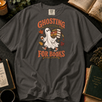 Ghosting Everyone for Books T-Shirt in Pepper, Between the Pages