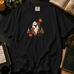 Ghostly Reading T-Shirt in Black, Between the Pages