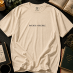 Haunted by Good Books T-Shirt in Ivory, Between the Pages