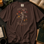 Here for the Plot T-Shirt in Espresso, Between the Pages