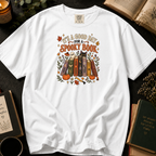 It's a Good Day for a Spooky Book T-Shirt in White, Between the Pages