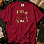 Just One More Chapter T-Shirt in Crimson, Between the Pages