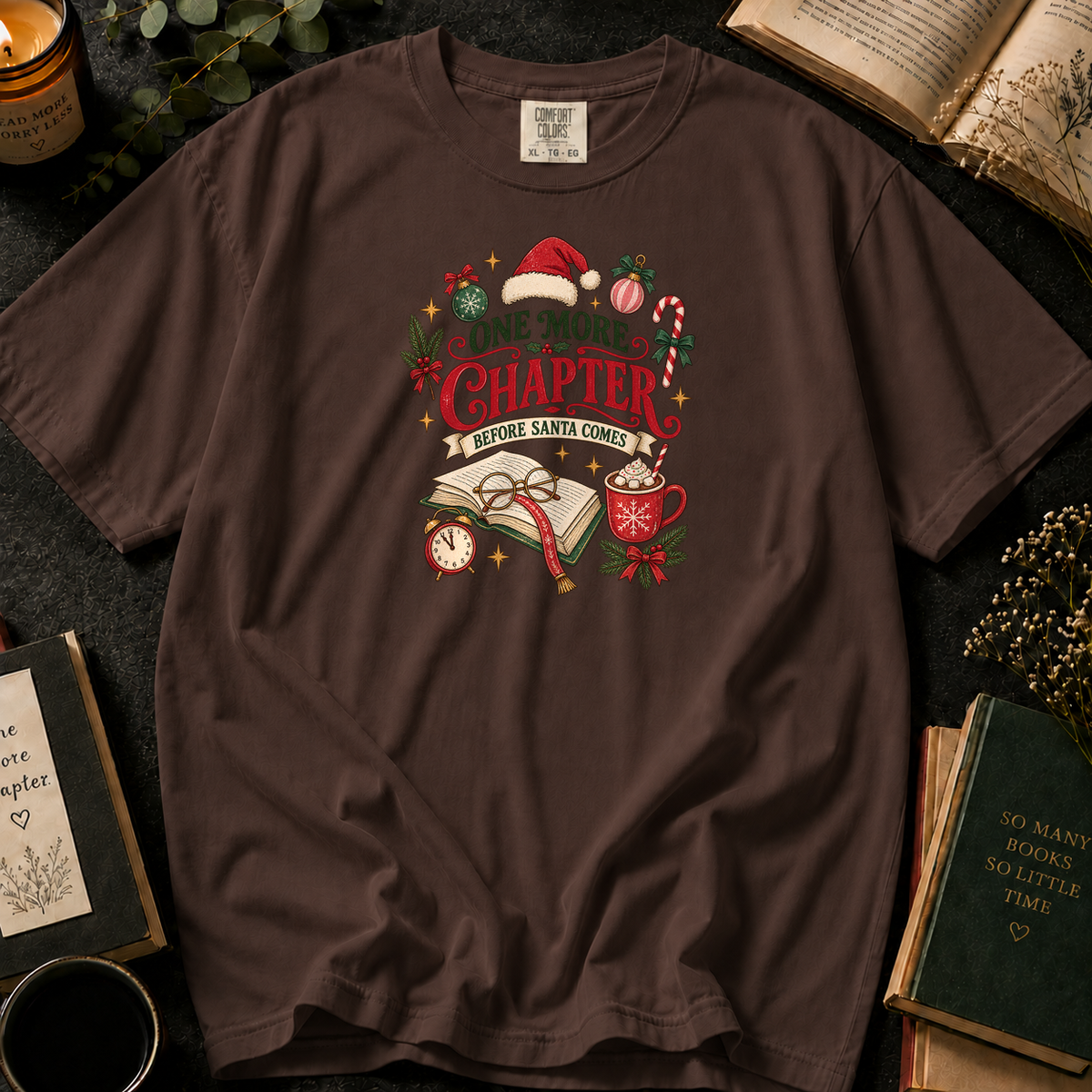 Literary Companion T-Shirt in Espresso, Between the Pages