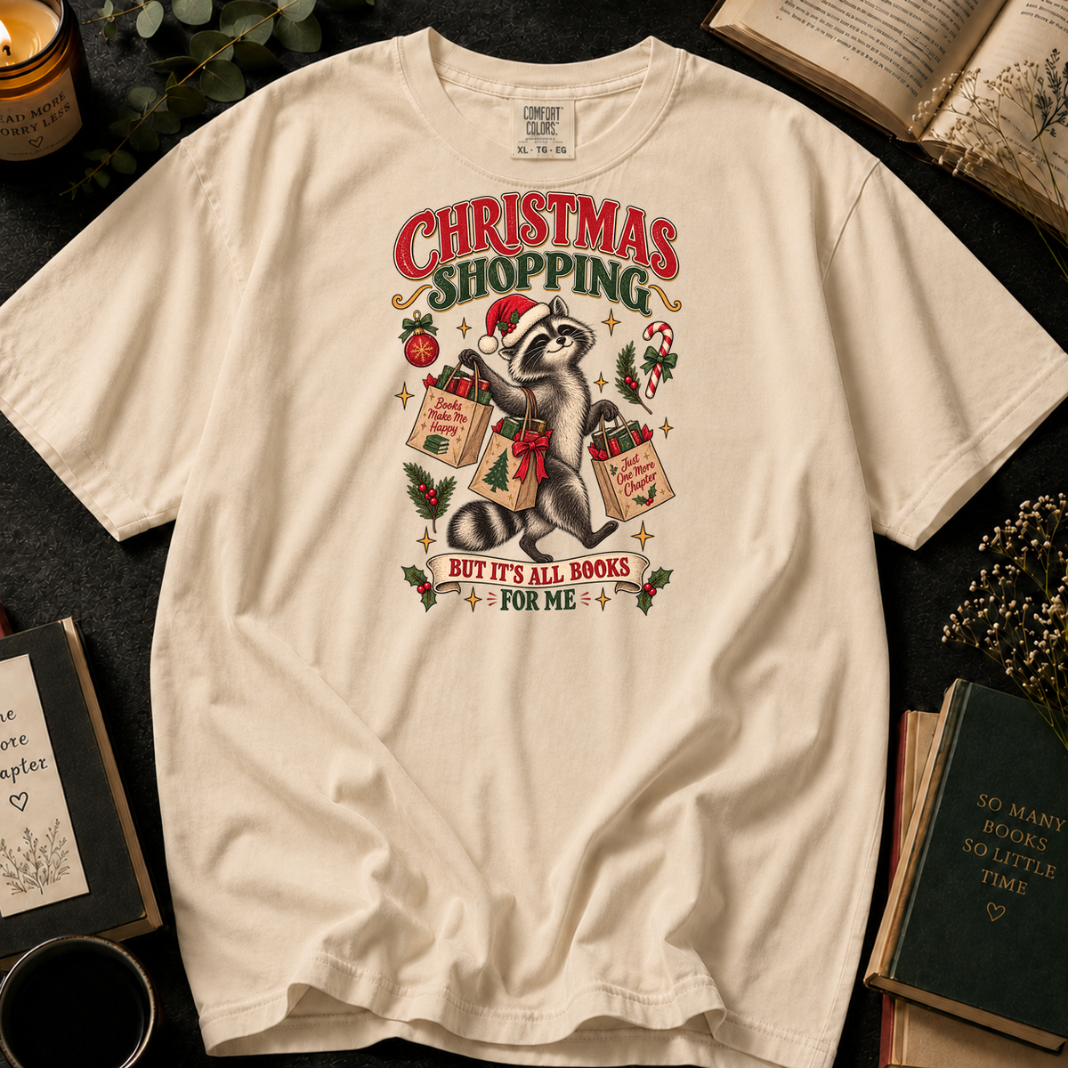 Literary Escape Redux T-Shirt in Ivory, Between the Pages