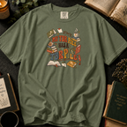 My TBR Pile Has a TBR Pile T-Shirt in Sage, Between the Pages