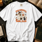 Paranormal Book Club T-Shirt in White, Between the Pages